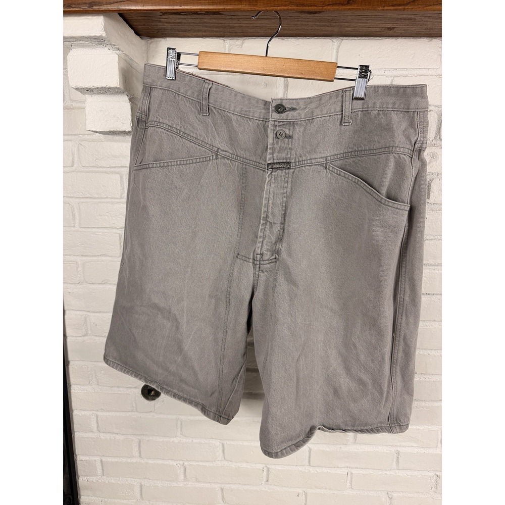 Marithe Francois Girbaud BLUE Brand X Short Mens 40 Gray Baggy Denim Shorts